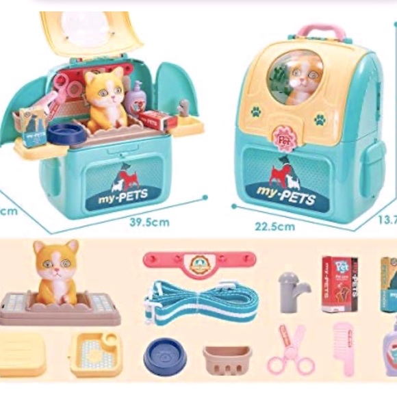 Pretend Play Pet Groomer in a backpack - Picture 7 of 11